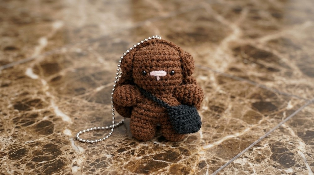 Crochet Mini Bunny Charm Pattern 5