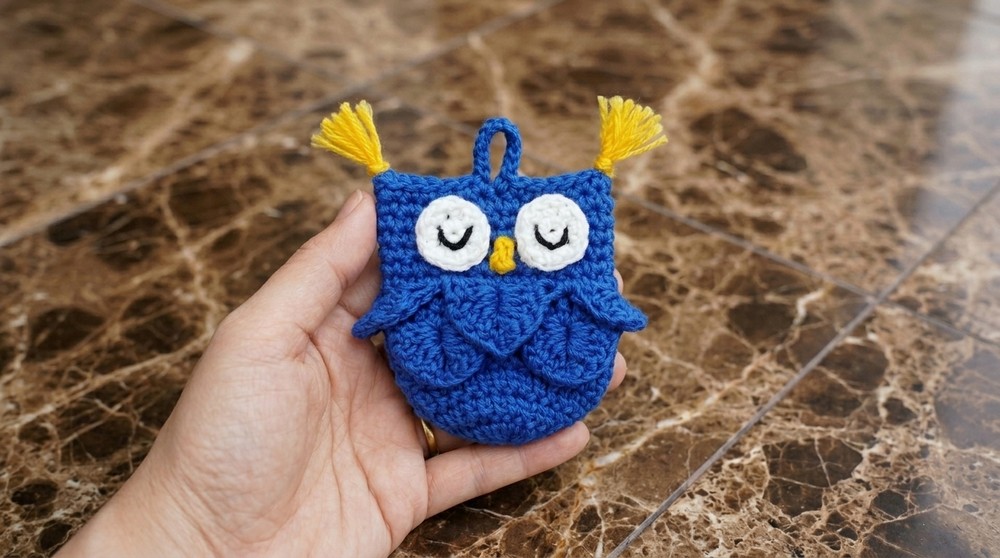Crochet Owl Bag Charm Pattern 5