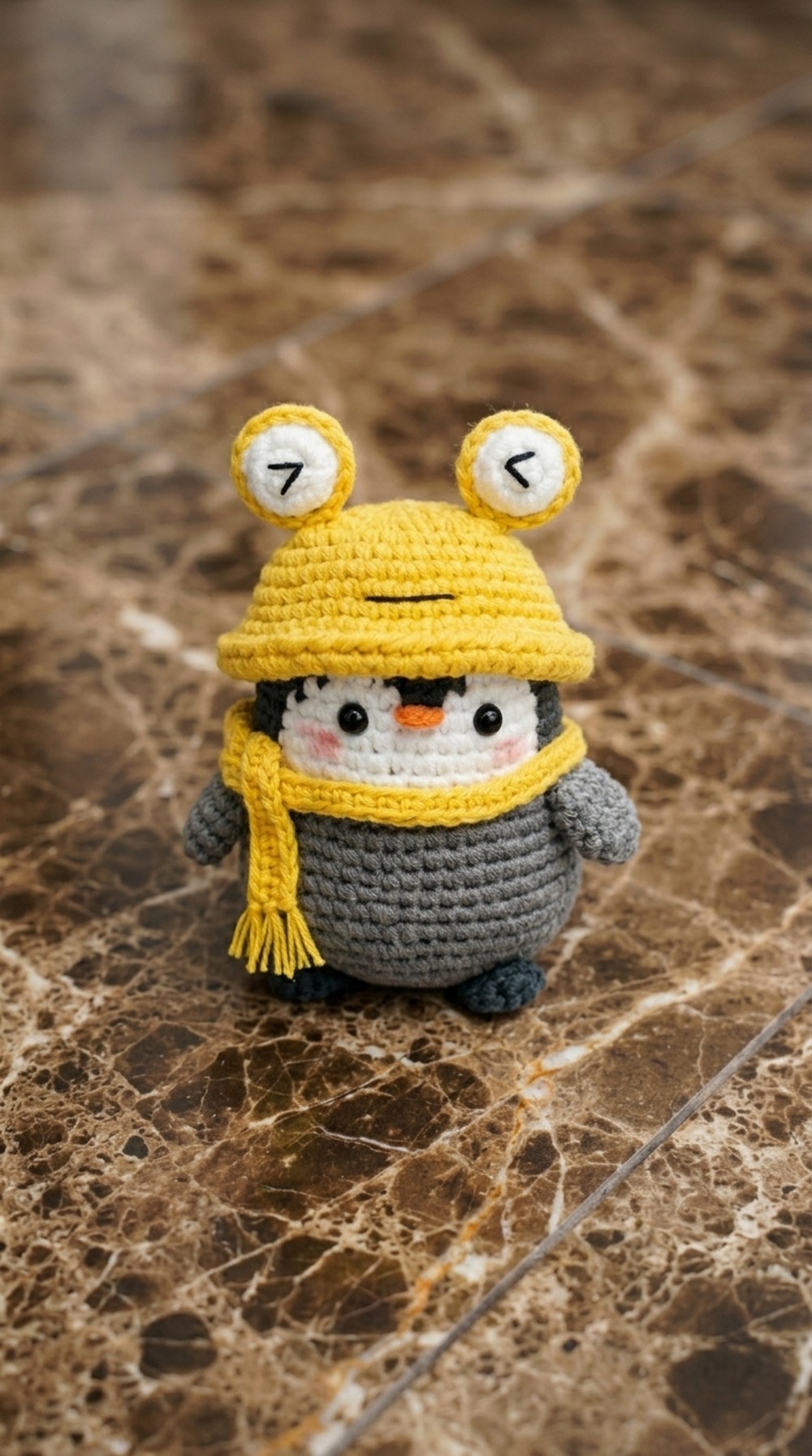 Crochet Penguin With Frog Hat Pattern 6