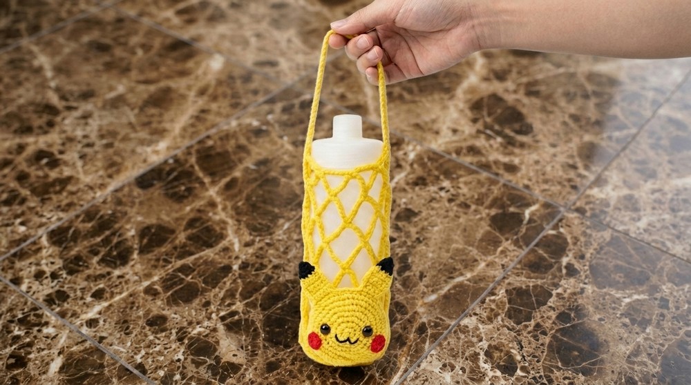Crochet Pikachu Bottle Holder Pattern 5