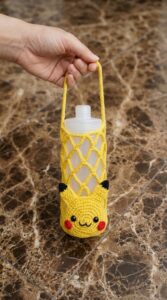 Crochet Pikachu Bottle Holder Pattern 6