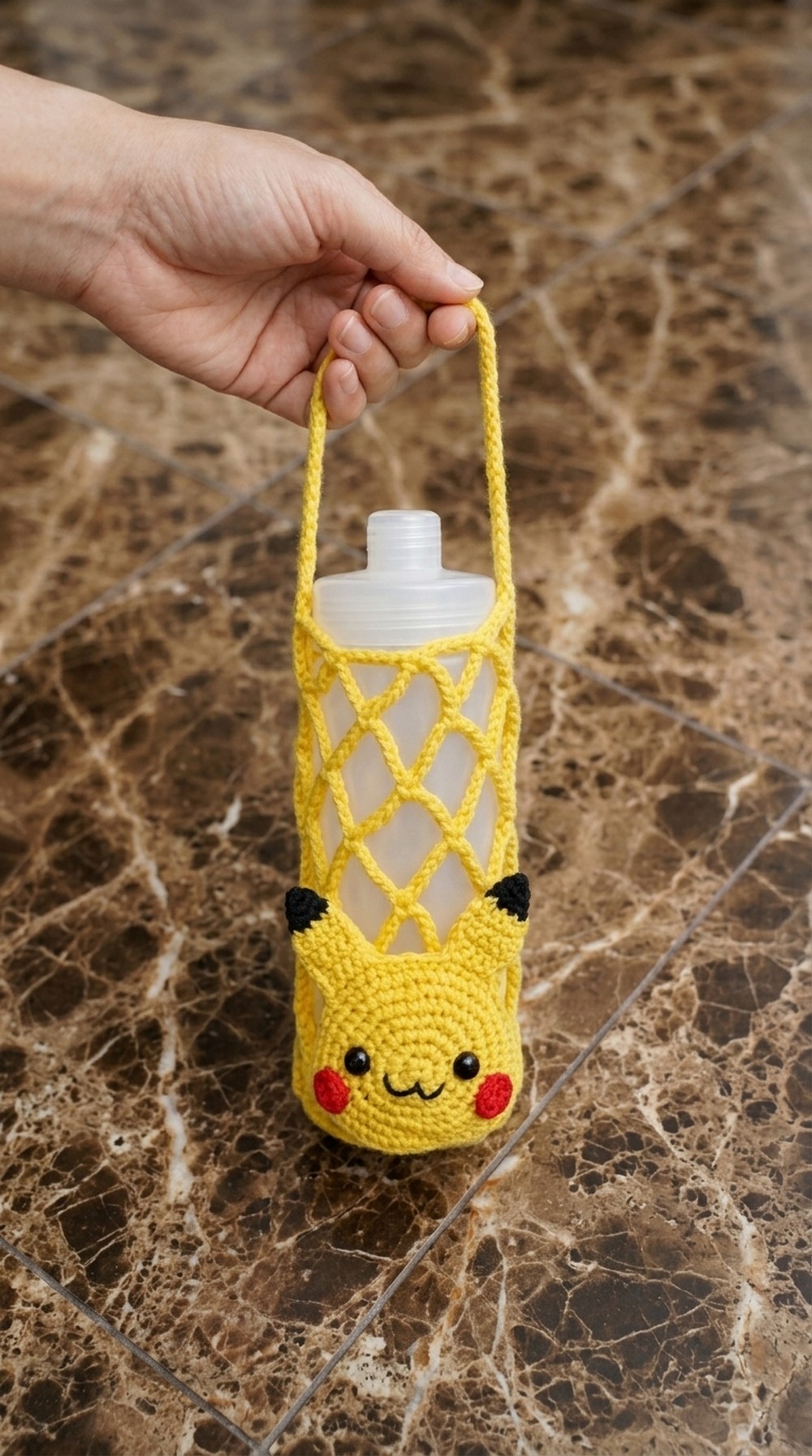 Crochet Pikachu Bottle Holder Pattern 6