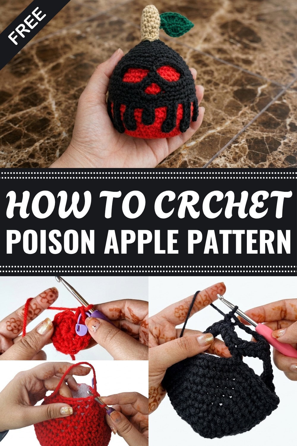 Crochet Poison Apple Pattern