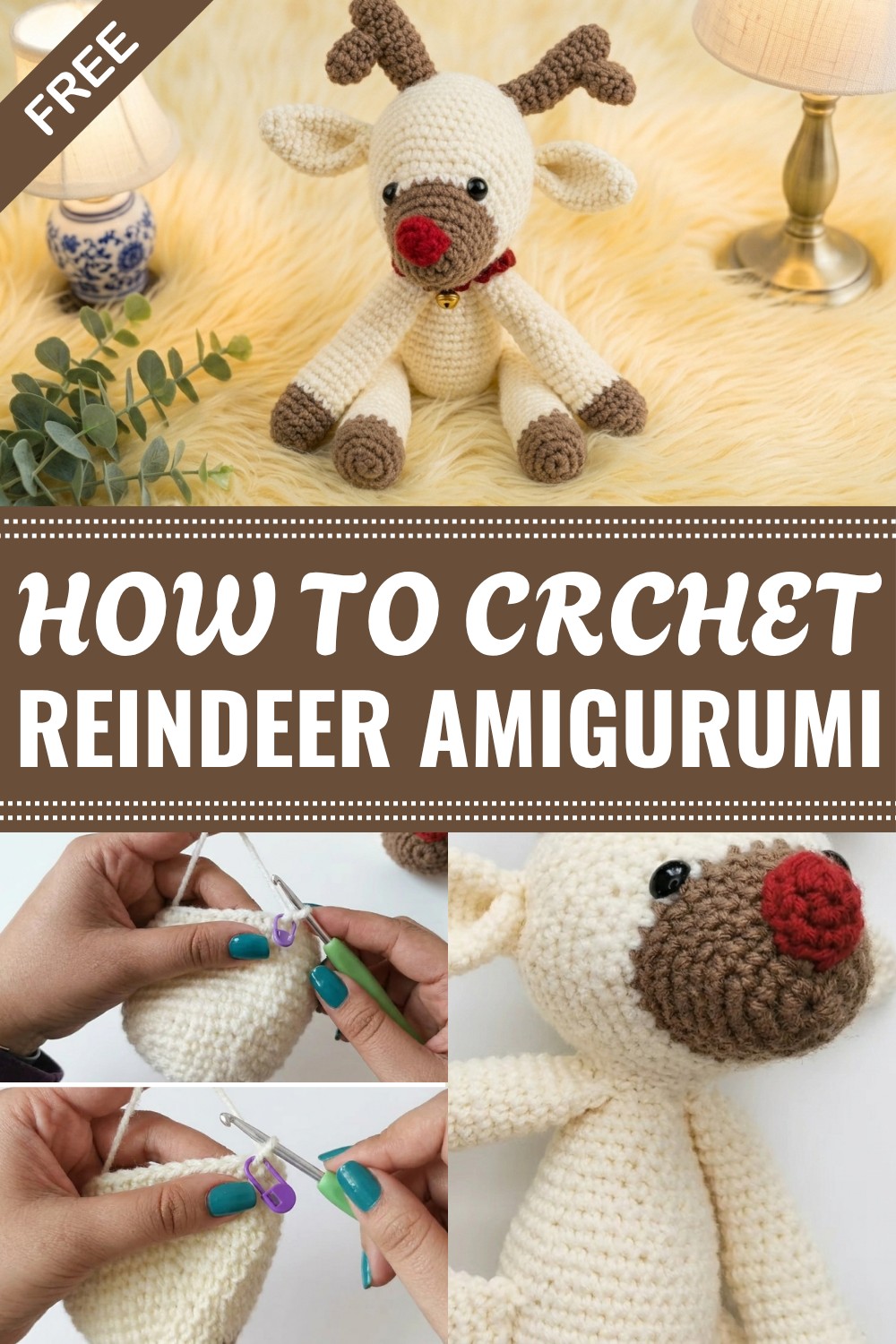 Crochet Reindeer Amigurumi Pattern