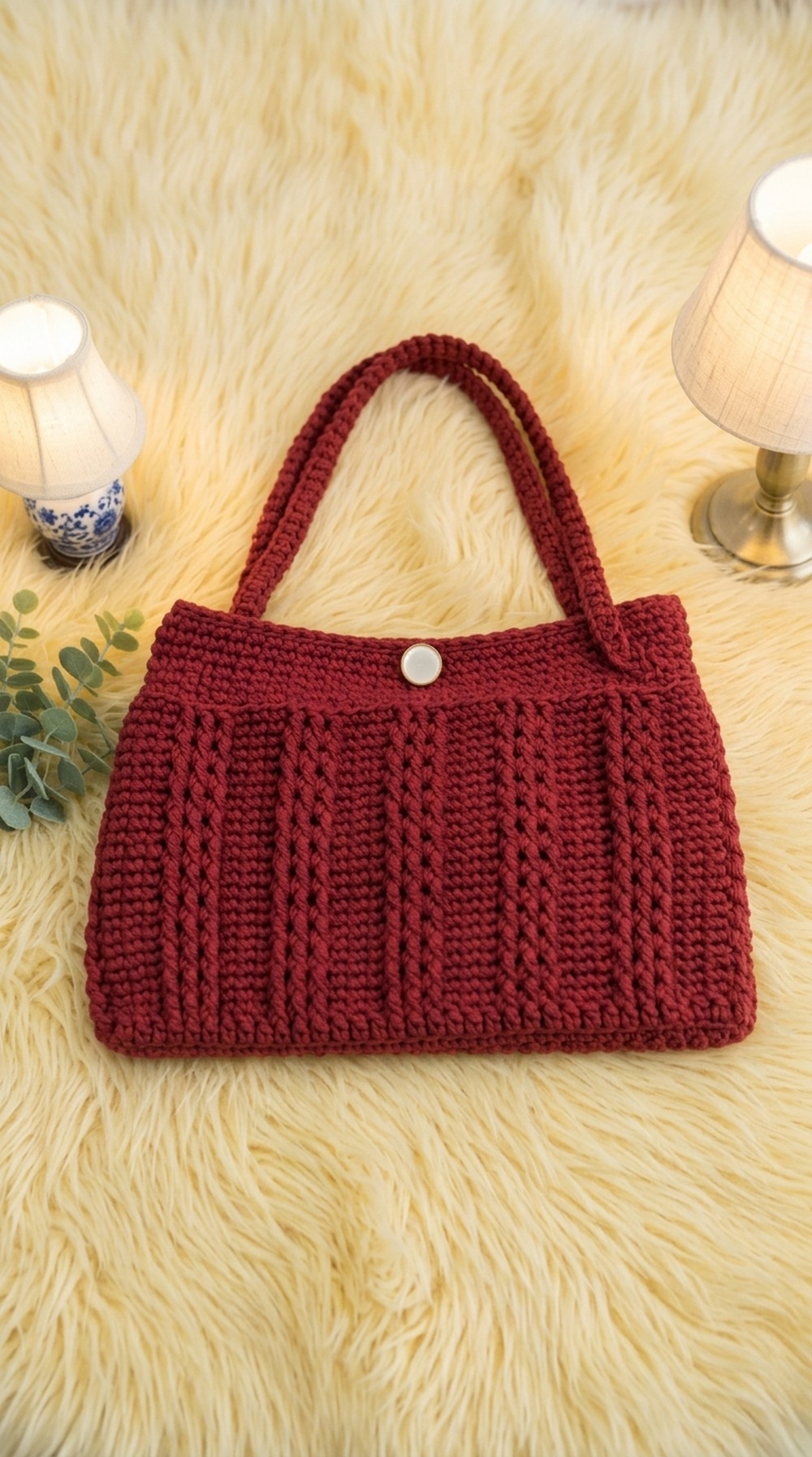 Crochet Ribbed Bag Pattern 6