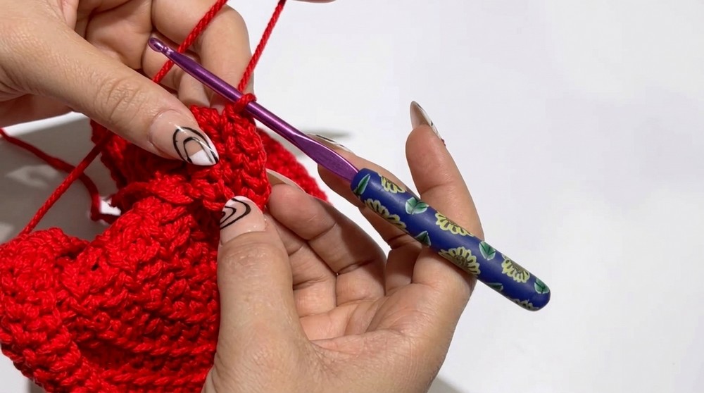 Crochet Rose Flower Bag Pattern 3