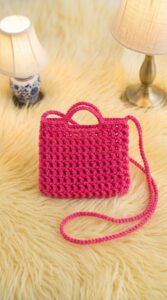 Crochet Shoulder Net Bag Pattern 6