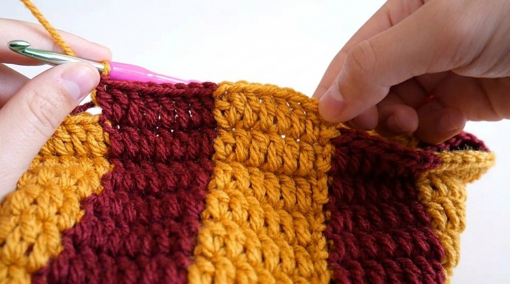 Crochet Striped Bucket Hat Pattern 4