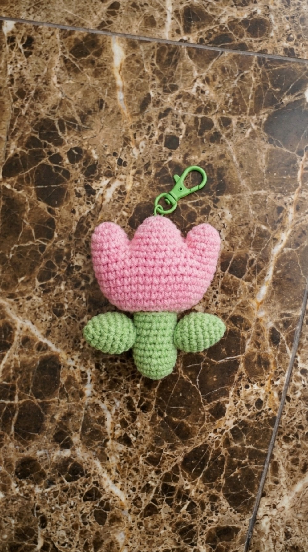 Crochet Tulip Keychain Pattern 6