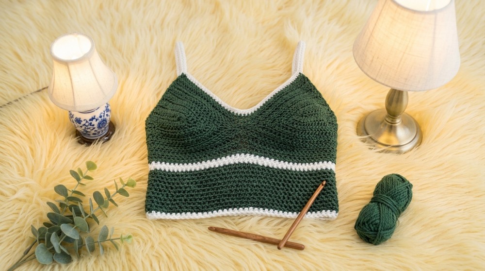 Crochet V Neck Tank Top Pattern 5
