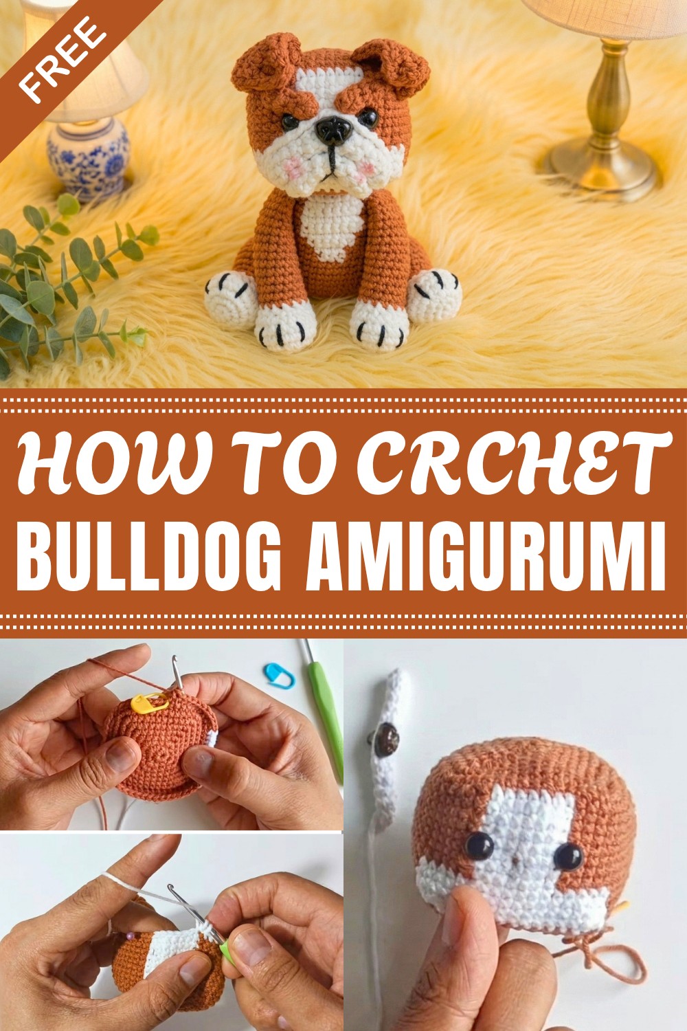 Crochet Bulldog Amigurumi Pattern