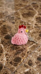 Crochet Chicken Keychain Pattern 5