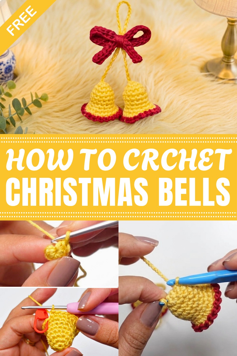 Crochet Christmas Bells Pattern