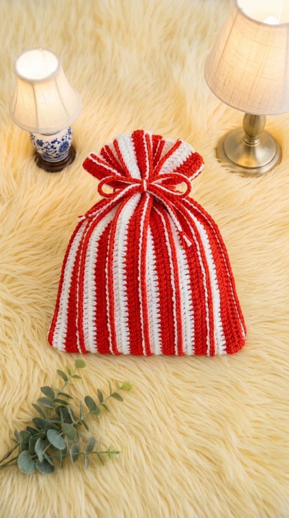 Crochet Christmas Gift Bag Pattern 5