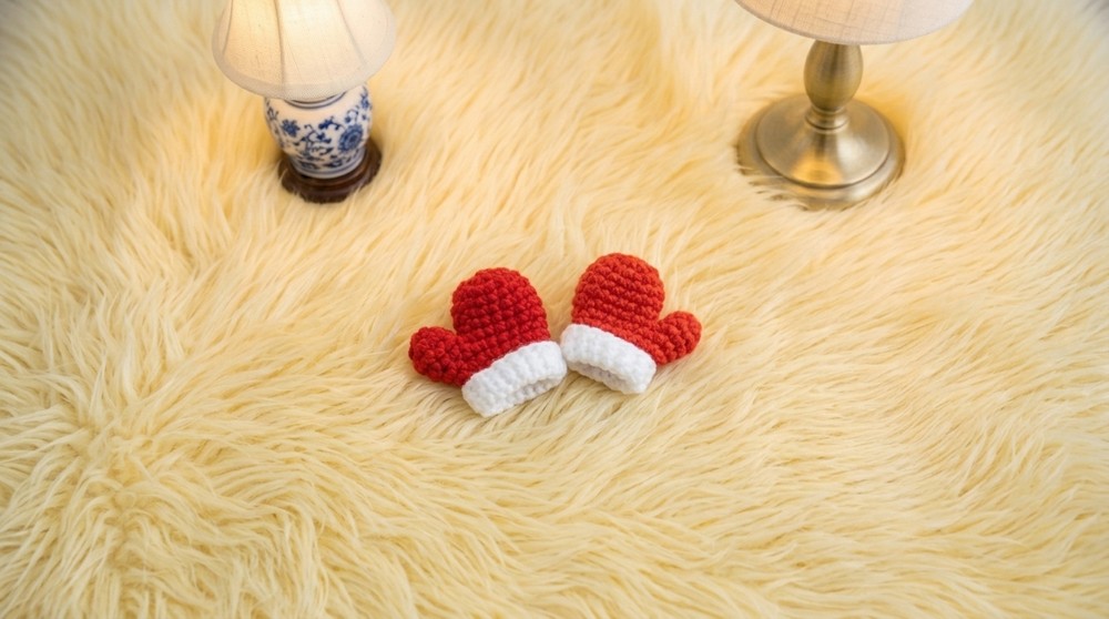 Crochet Christmas Gloves Pattern 4