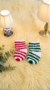 Crochet Christmas Socks Pattern 5