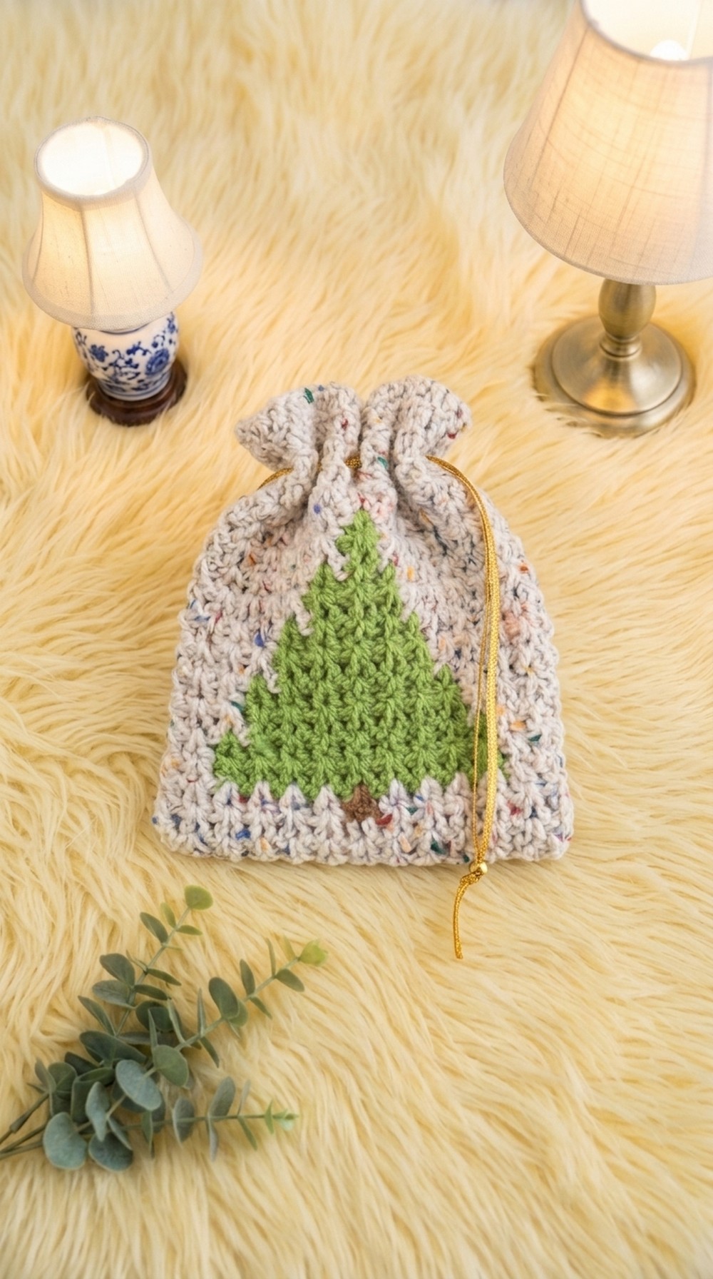 Crochet Christmas Tree Bag Pattern 5