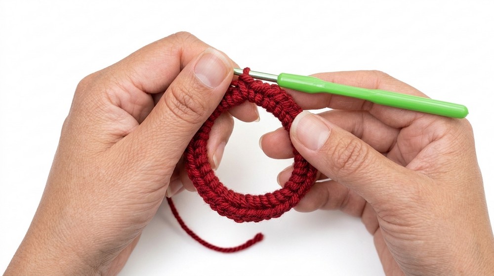 Crochet Christmas Wreath Pattern 1