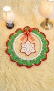 Crochet Christmas Wreath Pattern 5