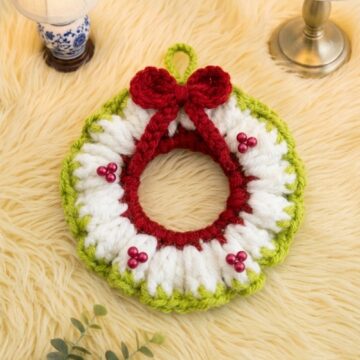 Crochet Christmas Wreath Pattern 6