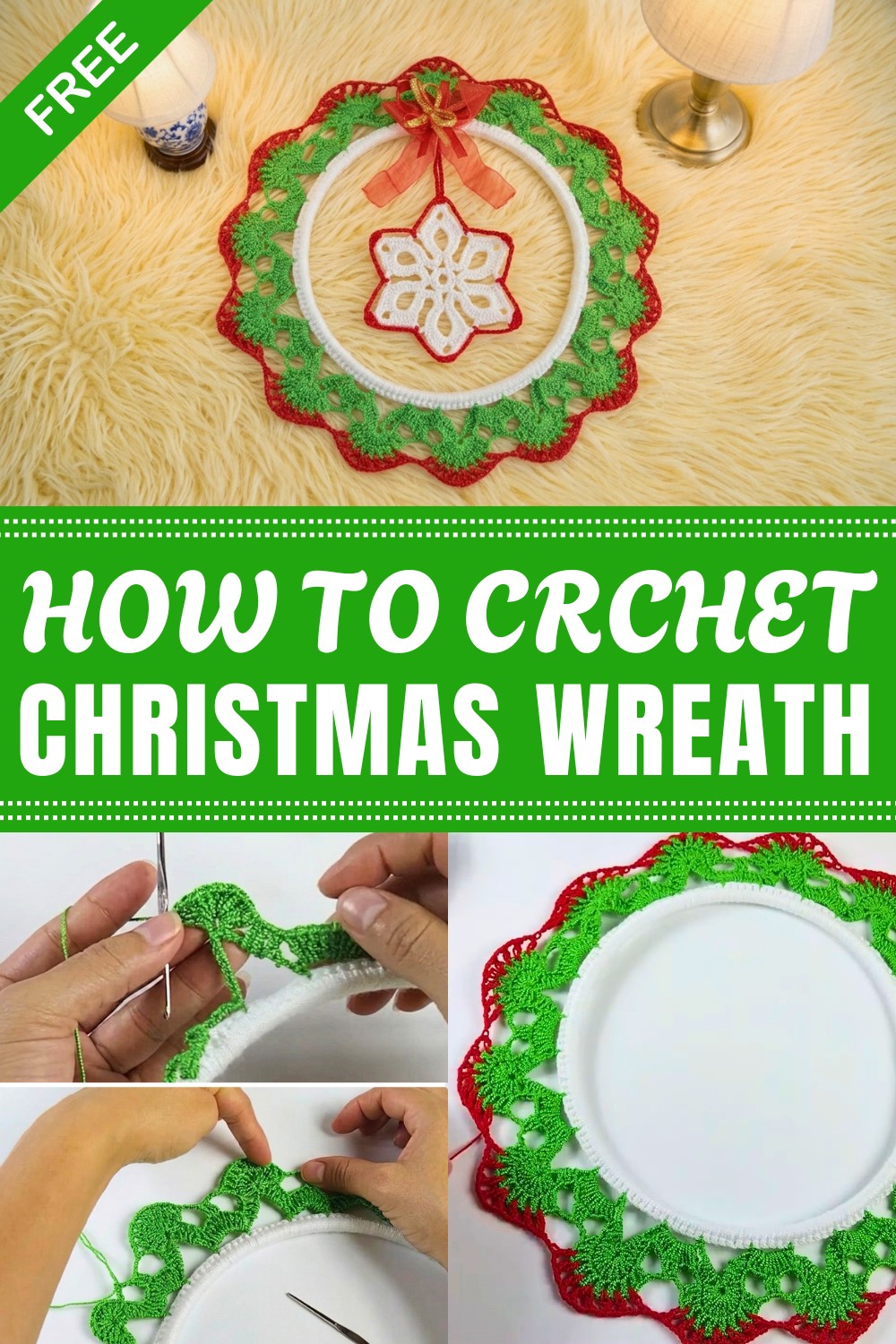 Crochet Christmas Wreath Pattern