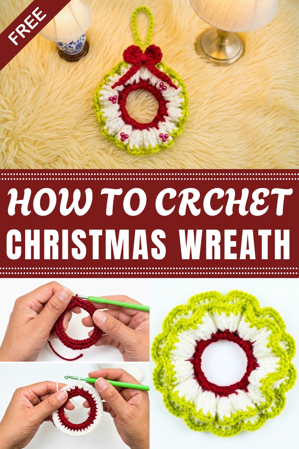 Crochet Christmas Wreath Pattern