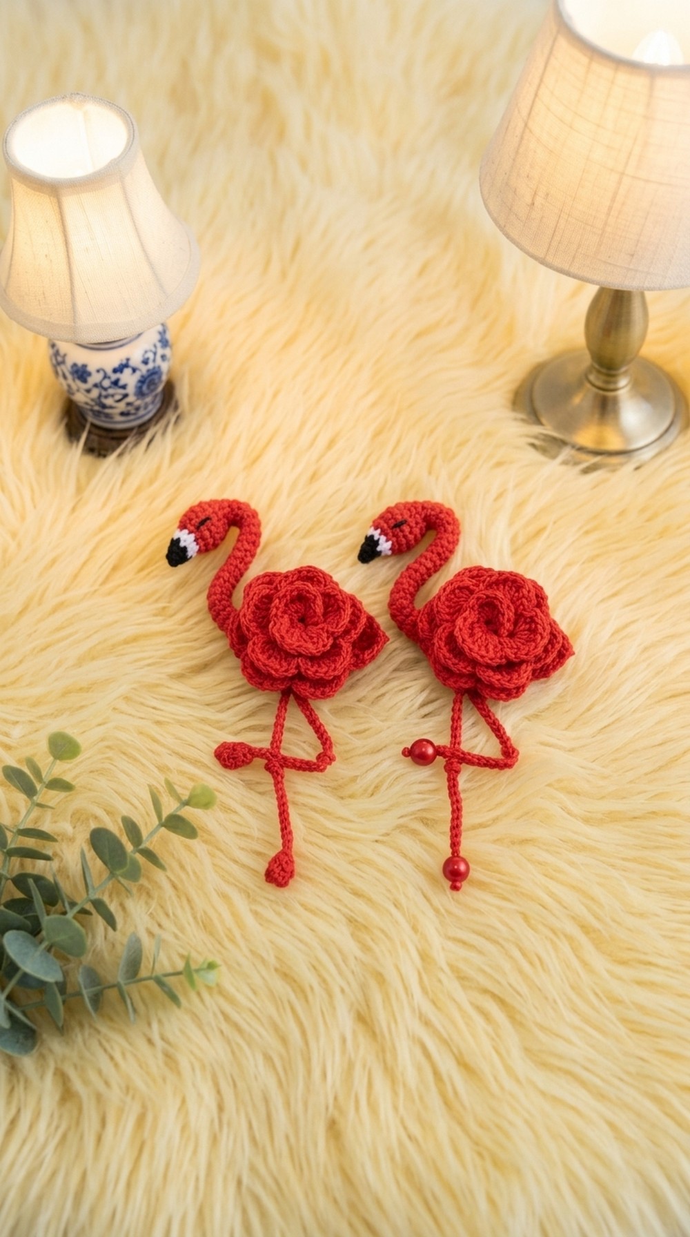 Crochet Flamingo Keychain Pattern 6