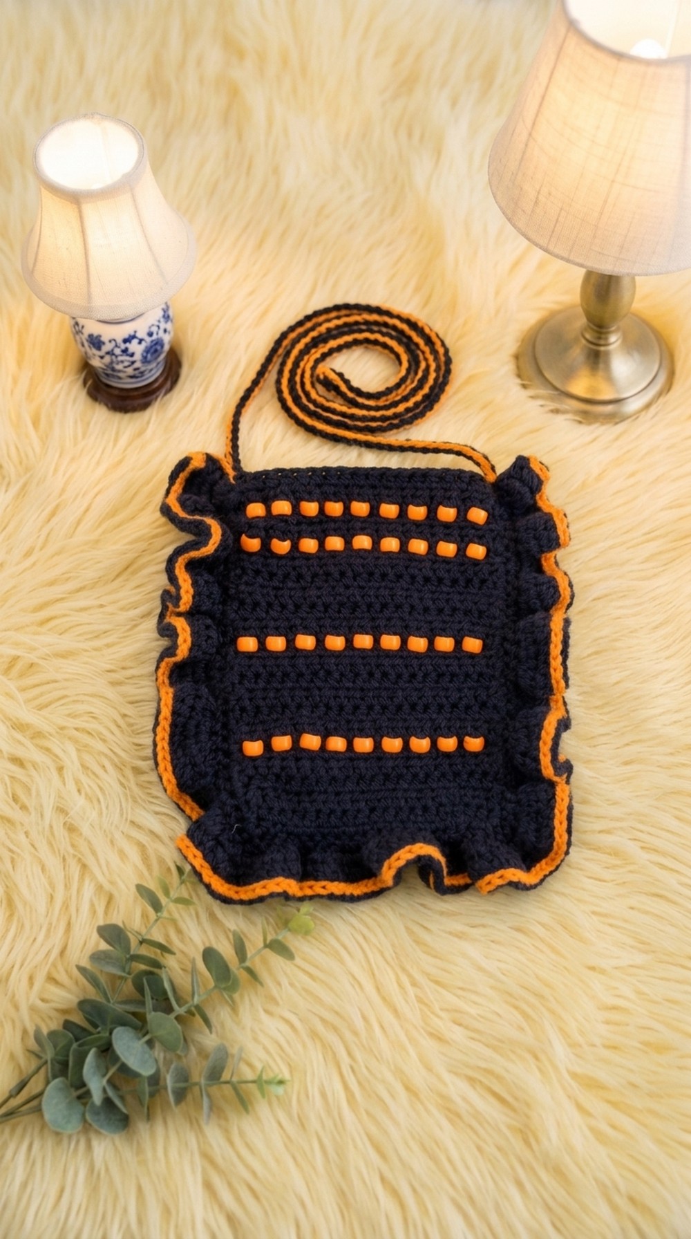 Crochet Pony Beads Crossbody Bag Pattern 5