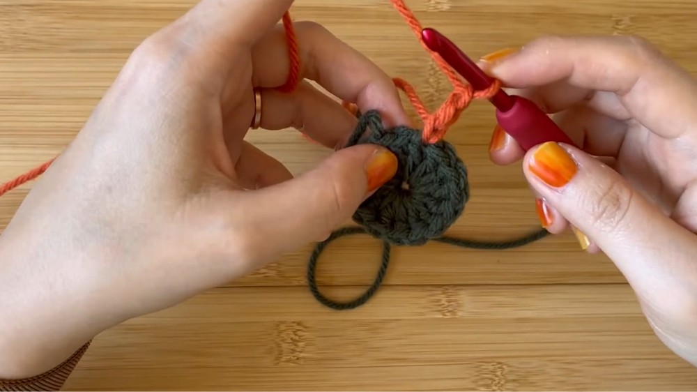 Crochet Pumpkin Beret Hat Pattern 1