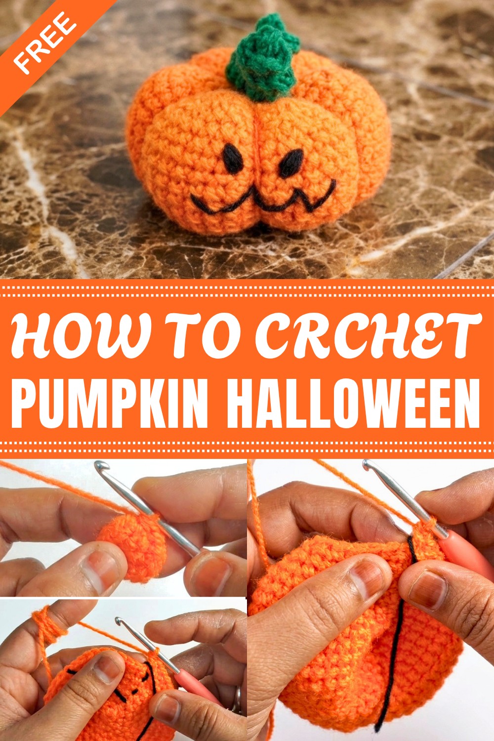 Crochet Pumpkin Halloween Pattern