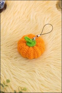 Crochet Pumpkin Keychain Pattern 5