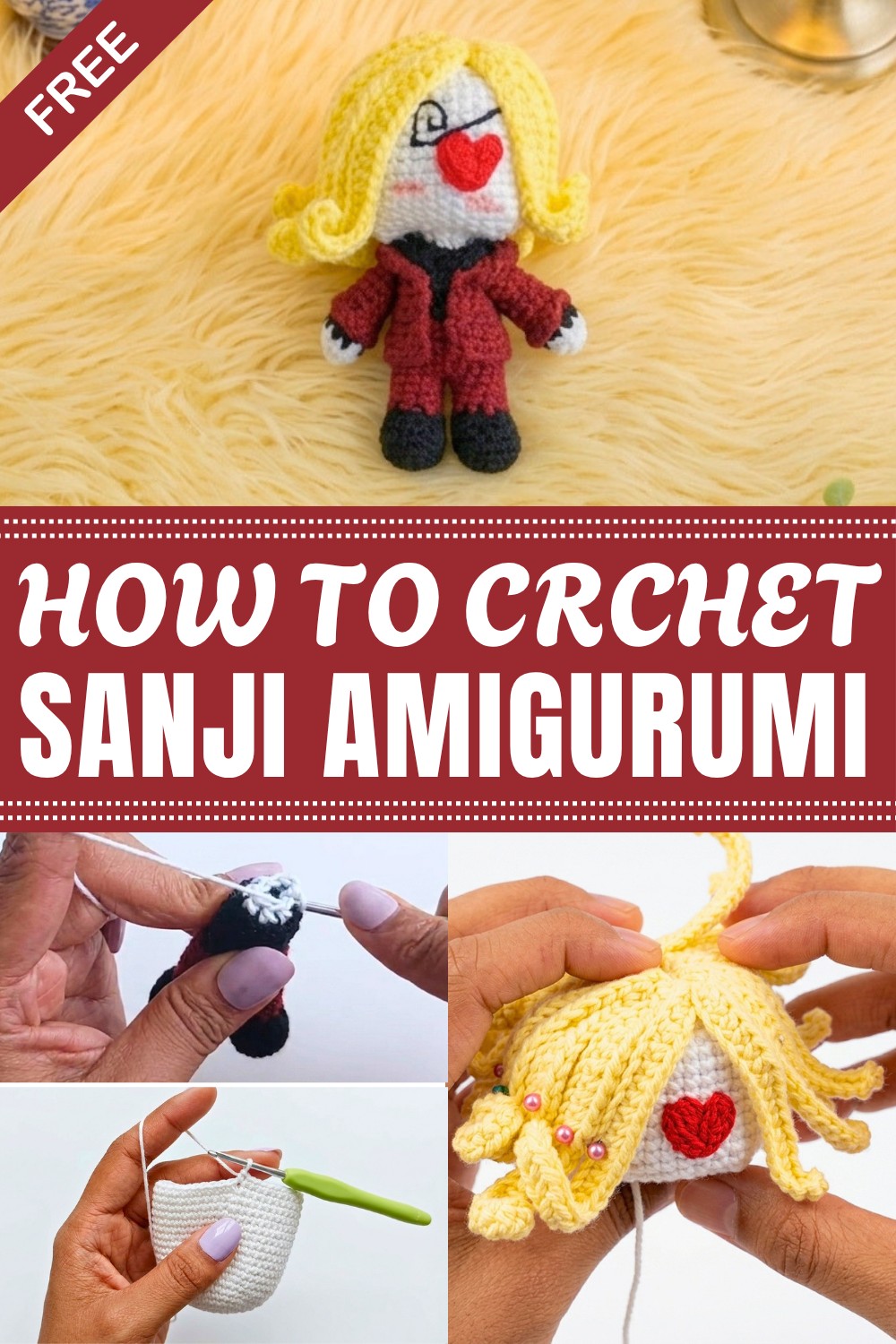 Crochet Sanji Amigurumi Pattern