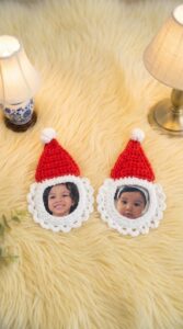 Crochet Santa Ornament Pattern 5