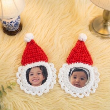 Crochet Santa Ornament Pattern 5