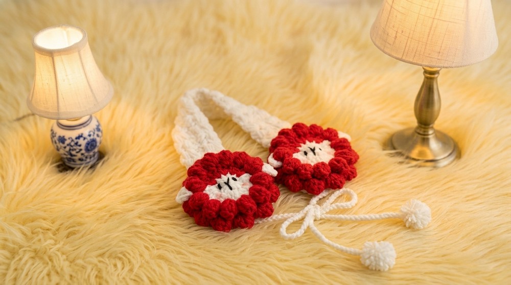 Crochet Sheep-shaped Earplugs Pattern 5
