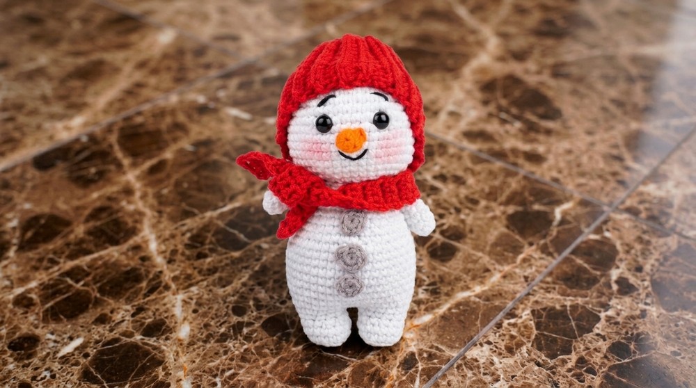 Crochet Snowman Amigurumi Pattern 5