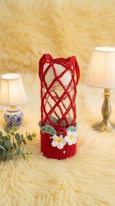 Crochet Strawberry Bottle Holder Pattern 5