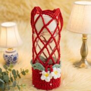 Crochet Strawberry Bottle Holder Pattern 5