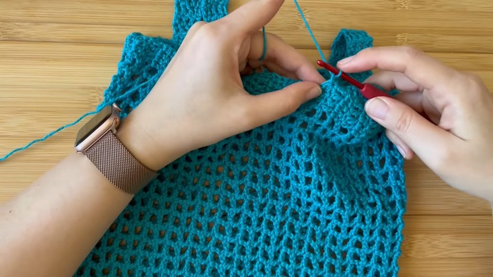 Crochet Summer Mesh Top Pattern 3