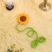 Crochet Sunflower Bookmark Pattern 5