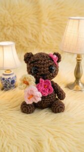 Crochet Teddy Bear Flower Pattern 6