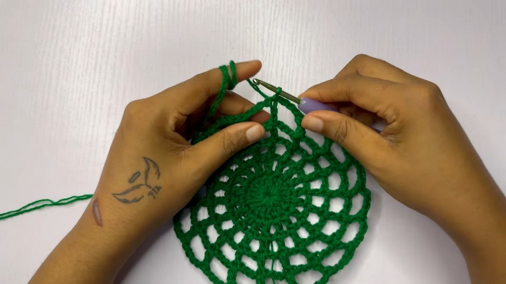 Crochet Mesh Hat Pattern 2