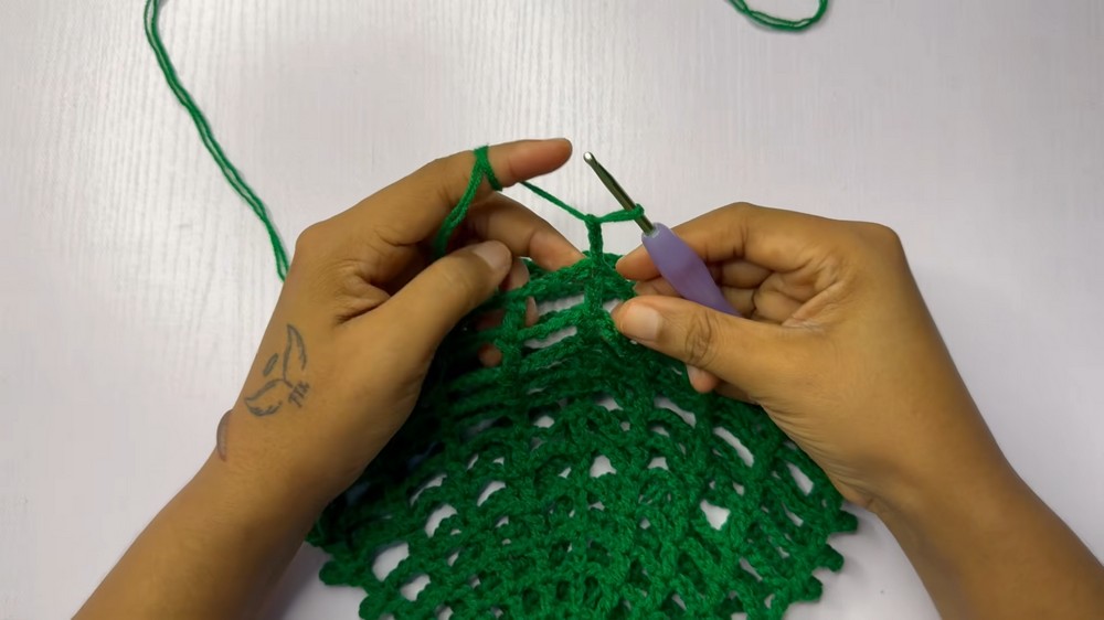 Crochet Mesh Hat Pattern 3