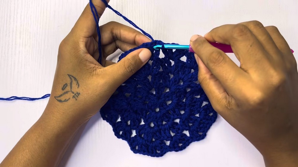Crochet Mesh Hat Pattern 2