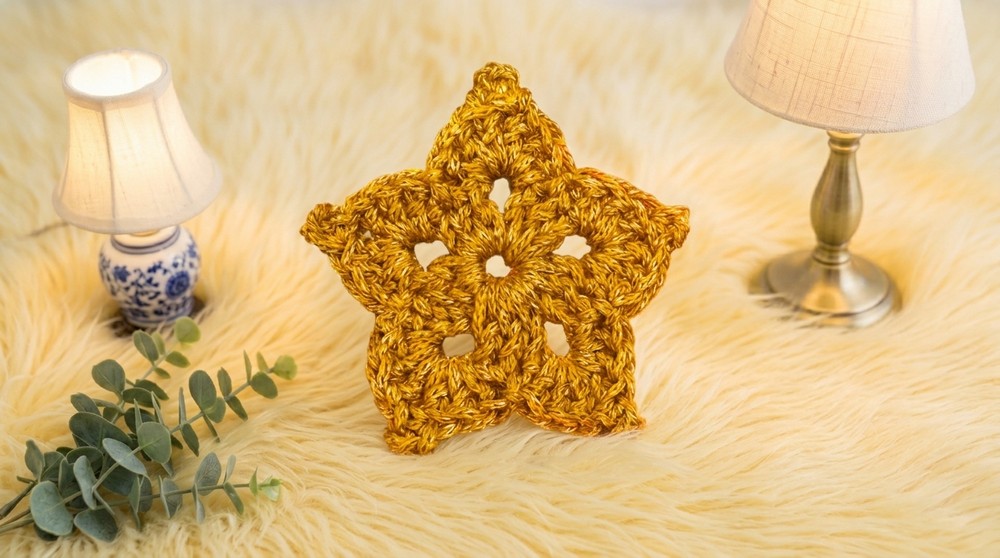 Crochet Christmas Star Pattern 4