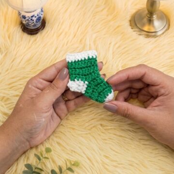 Crochet Mini Christmas Stocking Pattern 5