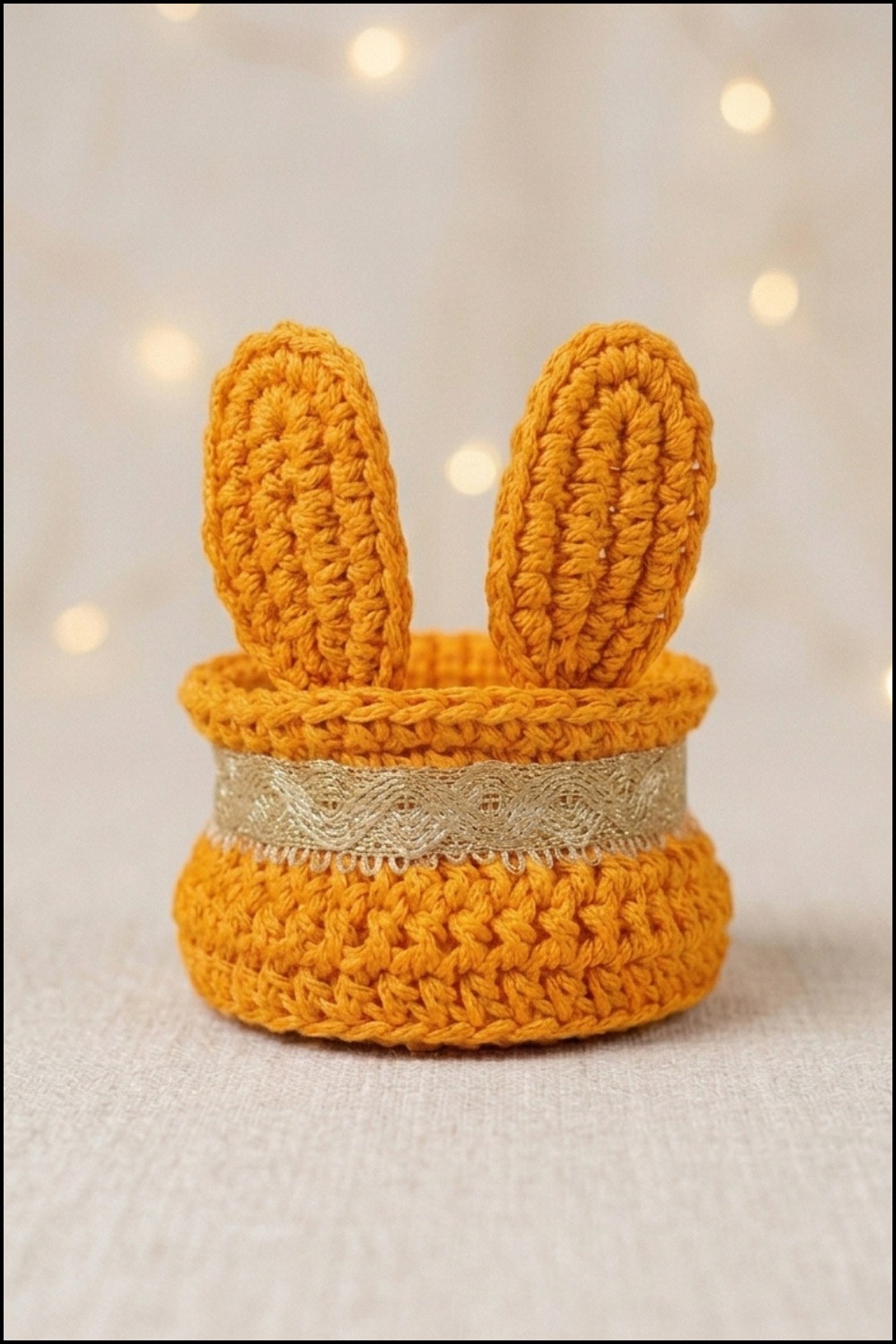 Crochet Bunny Basket Pattern 5