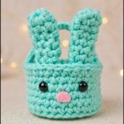 Crochet Bunny Basket Pattern 5