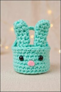 Crochet Bunny Basket Pattern 5