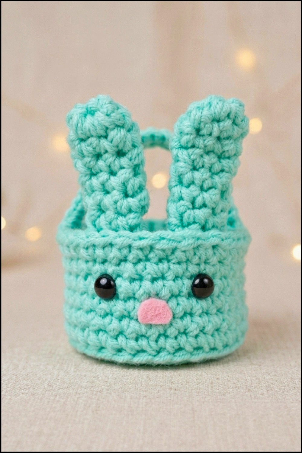 Crochet Bunny Basket Pattern 5